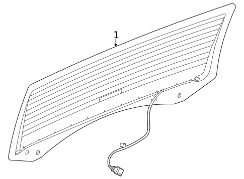 Back Glass for 2024 GMC Hummer EV SUV #0
