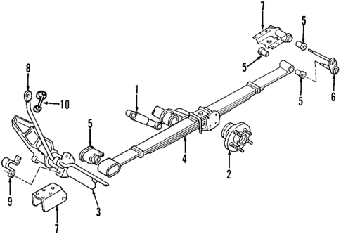 Rear Axle for 2001 Dodge Grand Caravan #0