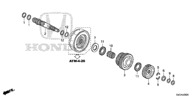AT Third Shaft for 2014 Honda Ridgeline #0