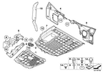 51488269079 - Vehicle Trim: Sound Insulation, Front Axle Support for BMW Image