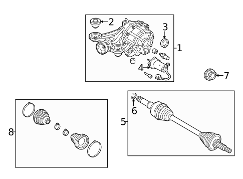 Axle & Differential for 2017 Jaguar XJR #0