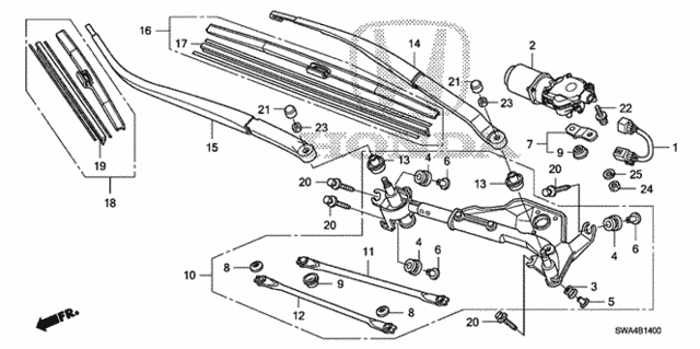 Front Windshield Wiper for 2008 Honda CR-V #0