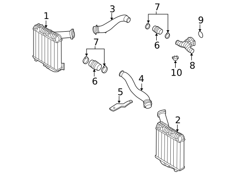 Intercooler for 2010 Porsche Cayenne #0