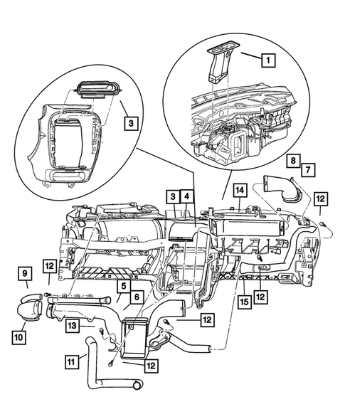 Air Ducts and Outlets for 2004 Dodge Neon #0