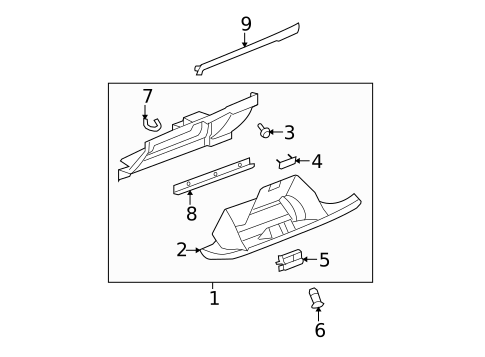 Glove Box for 2012 Cadillac Escalade ESV #0