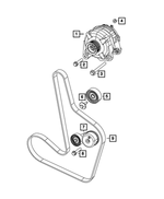 6102122AA - Electrical: Hex Head Bolt And Washer for Mopar Image