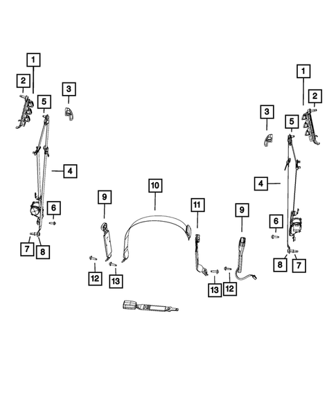 Seat Belts for 2021 Ram 2500 #2