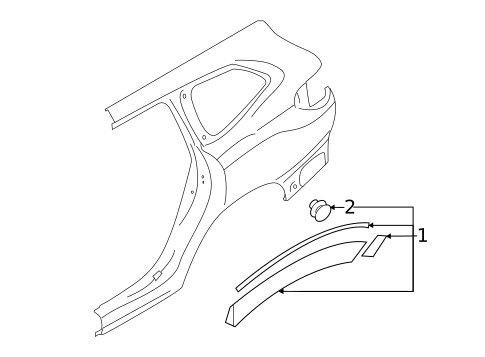 Exterior Trim - Quarter Panel for 2023 Subaru Ascent #0