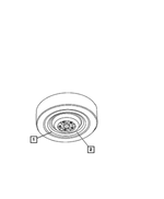 68229418AA - Labels: Space Saver Spare Warning Label for Chrysler: 300, Pacifica, Voyager | Dodge: Challenger, Charger, Durango, Journey | Jeep: Grand Cherokee Image