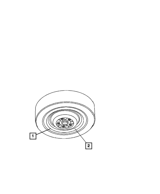 68229417AA - Labels: Space Saver Spare Warning Label for Mopar Image