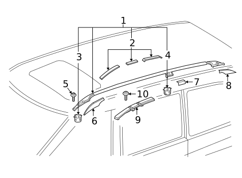 Luggage Carrier for 2017 Mercedes-Benz Metris #0