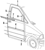 F39Z1120125A - Body: Door Shell for Ford: Aerostar Image