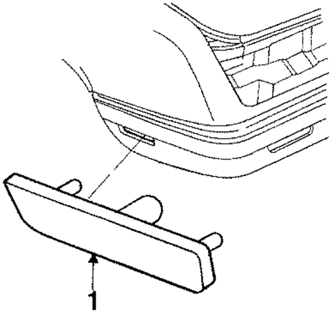 Side Marker Lamps for 1991 Buick Riviera #1