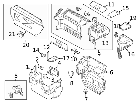Interior Trim - Front Structure for 2012 Porsche Boxster #0