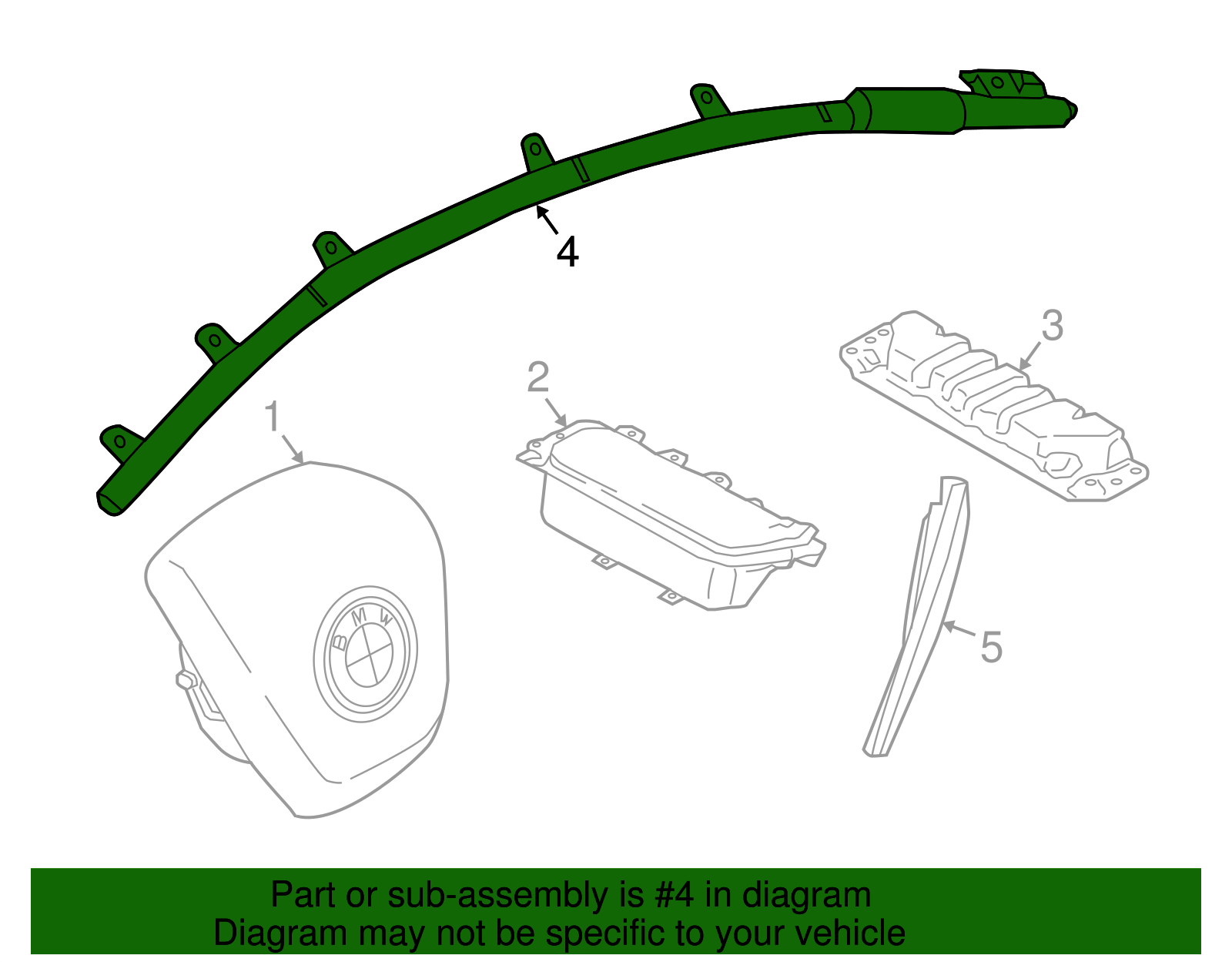 Head Air Bag - BMW (72-12-7-314-024)
