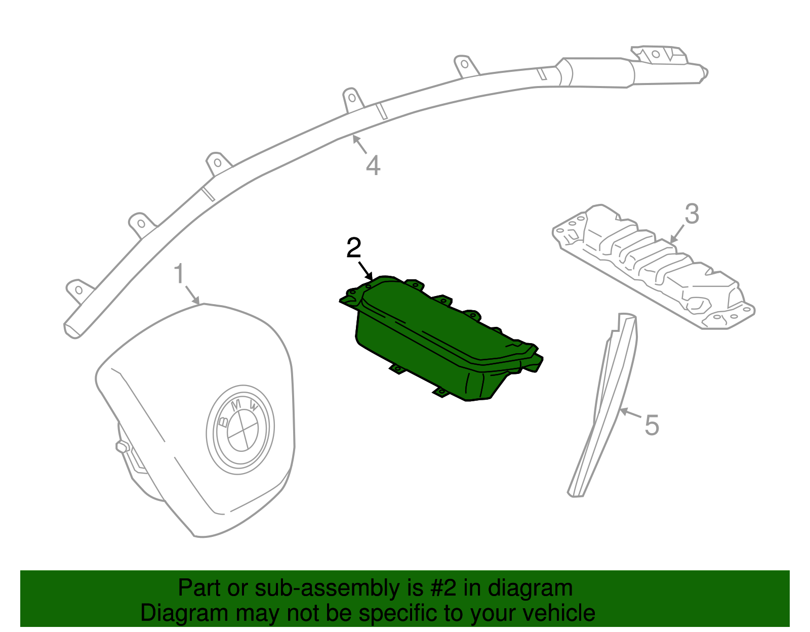 Passenger Inflator Module - BMW (72-12-9-289-695)