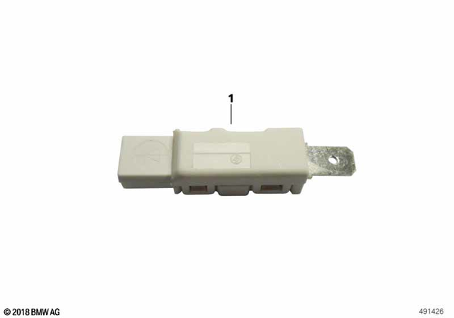 61311375475 - General Electrical System: Diode, Natural Color -  for BMW-Motorrad Image