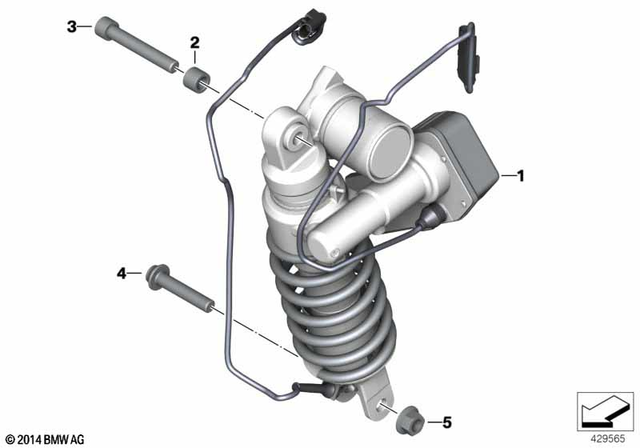 33548549845 - : Spring Strut              for BMW-Motorrad Image