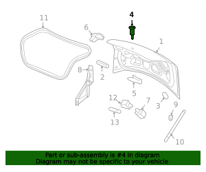 2004-2016 GM Deck Lid Lock Cylinder 25974441 GM | GMPartsDirect.com