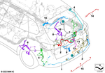 61128736479 - : Set Of Cables, Rear Bumper for BMW Image