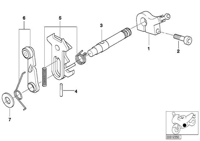 23411341675 - : Shift Lever for BMW-Motorrad Image
