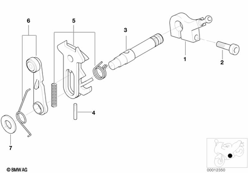 Inside Shift-Control Components for 2000 BMW-Motorrad R 1200 C #0
