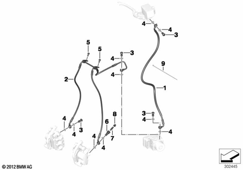 Brake Lines for 2011 BMW-Motorrad C 650 GT #1
