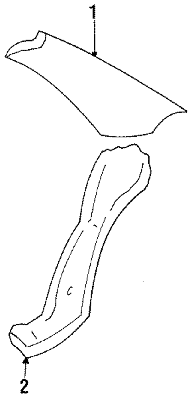 PC37RW8 - : Rear Pillar Trim for Mopar Image