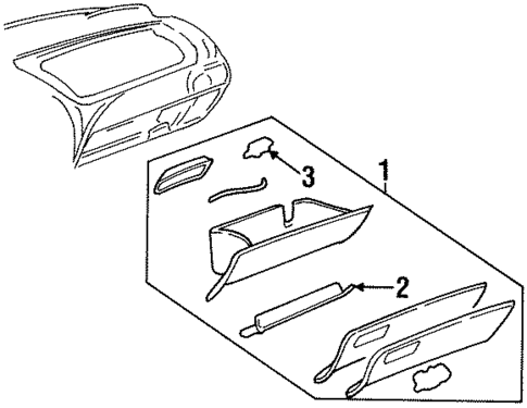 Glove Box for 2002 Oldsmobile Intrigue #0