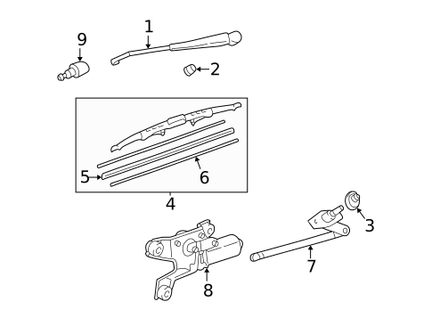 Wipers for 2003 Toyota Sienna #1