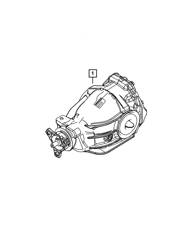 68041031AA - Rear Wheel Drive; Differential and Drive Line: Rear Axle Differential for Mopar Image