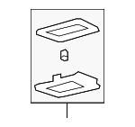 15802842 - : Seat Belt Bezel for Buick: Enclave | Saturn: Outlook Image