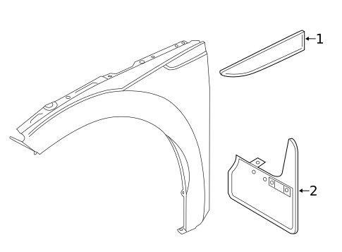 Exterior Trim - Fender for 2022 Volkswagen Arteon #0