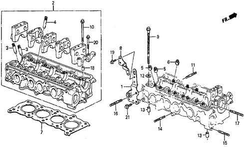 Cylinder Head for 1985 Honda Prelude #0