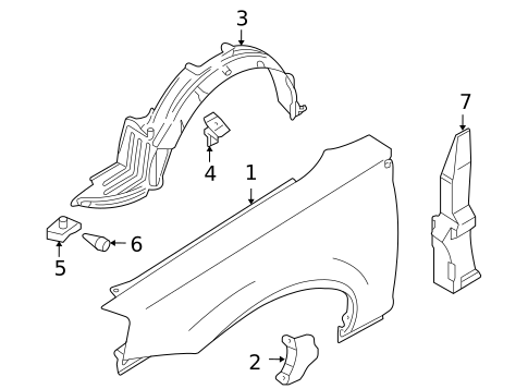 Fender & Components for 2002 Nissan Altima #0