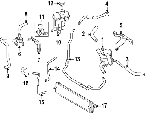 Oil Cooler for 2025 Toyota Crown Signia #0