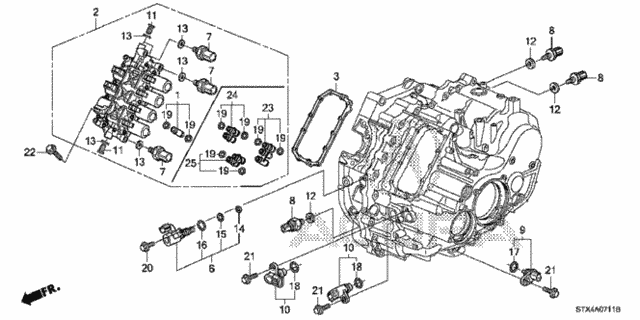 AT Sensor - Solenoid - Secondary Body (6AT) for 2011 Acura MDX #0