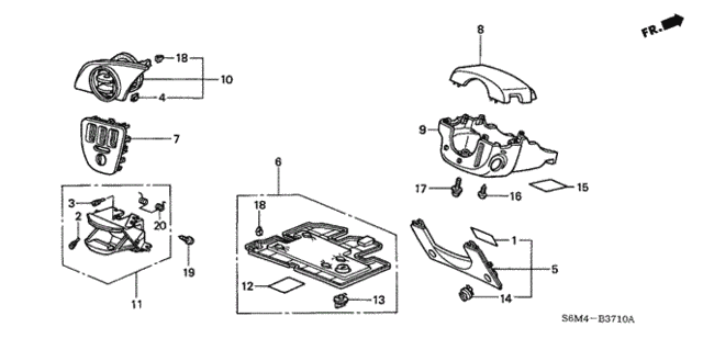 Instrument Panel Garnish (Driver Side) for 2002 Acura RSX #0