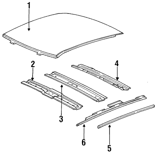 10190058 - Body: Roof Panel for GM Image