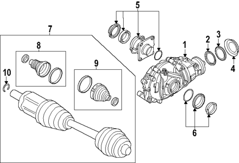 Carrier & Front Axles for 2024 BMW i5 #0