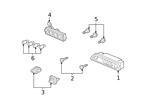 High Mount Lamps for 2010 Honda Ridgeline #0