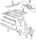 E1FZ6102038A - Body: Cowl Side for Ford: Escort, EXP | Mercury: Lynx Image