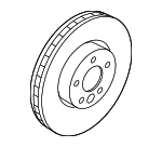31499996 - Brakes: Rotor for Volvo: S60, S60 Cross Country, S80, V60, V60 Cross Country, V70, XC70 Image