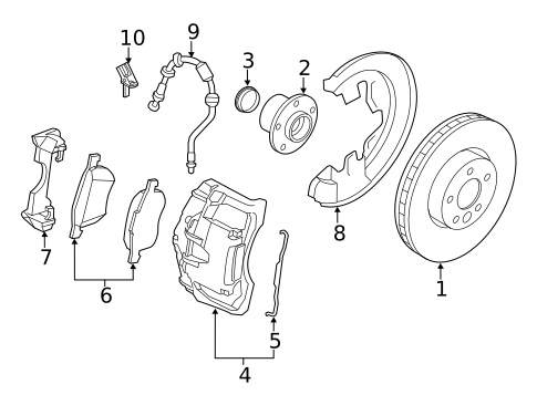 Front Brakes for 2015 Volvo V60 #0