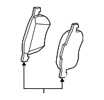 32373179 - Brakes: Brake Pads for Volvo: S60, S60 Cross Country, S80, V60, V60 Cross Country, V70, XC70 Image