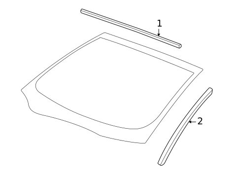 Reveal Moldings for 2000 Lincoln LS #0