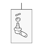 4504619175 - Steering: Outer Tie Rod for Scion: xA, xB | Toyota: Camry, Celica, Corolla, Echo, Tercel Image