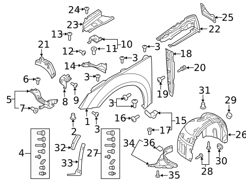 Fender & Components for 2018 Audi TT RS Quattro #0