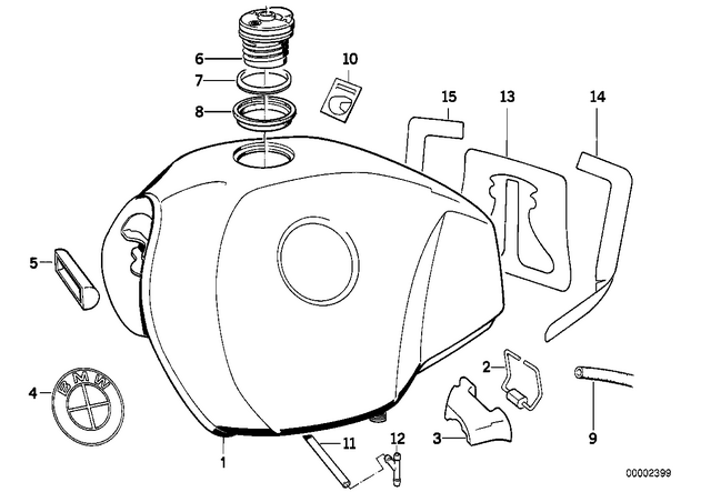 51142307132 - : Foil Right for BMW-Motorrad Image