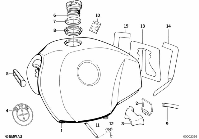 16112307004 - Fuel Supply: Retainer -  for BMW-Motorrad Image